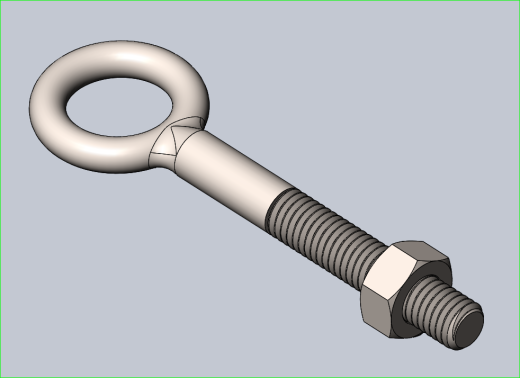 M8 X 58mm毫米不锈钢吊环螺栓缩略图